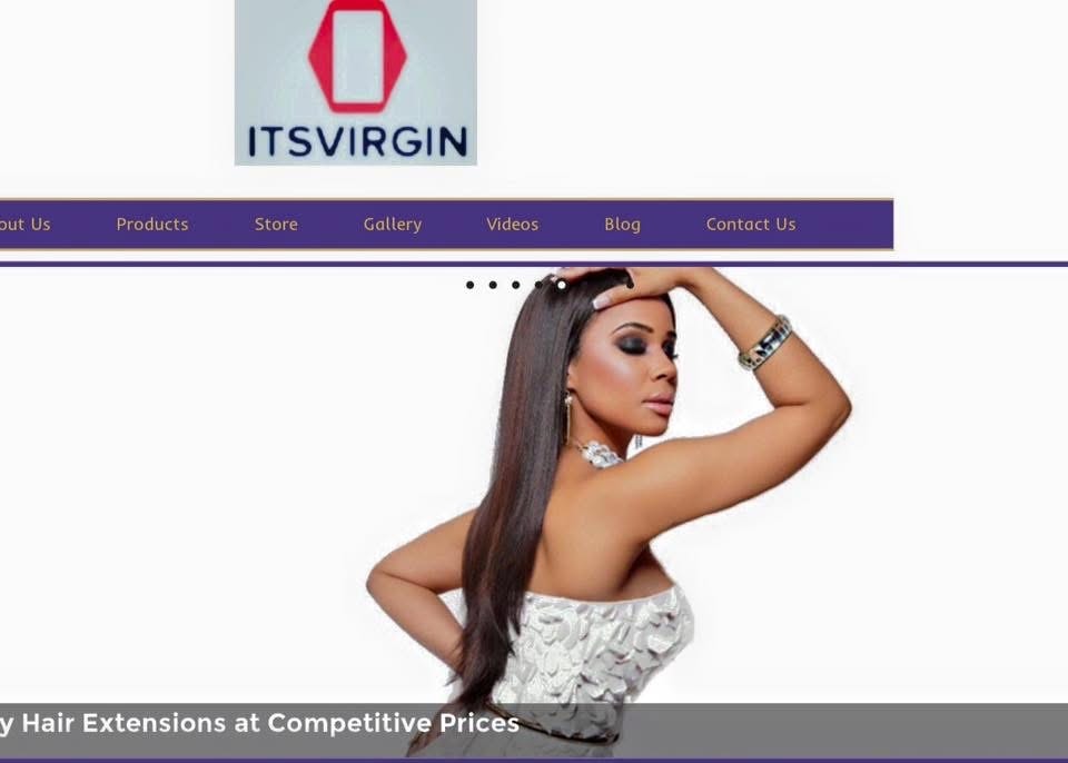Model with voluminous curly ItsVirgin Hair extensions