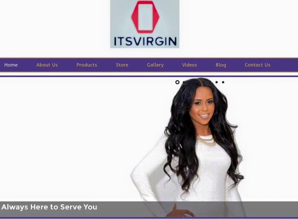 Model wearing ItsVirgin Hair body wave extensions