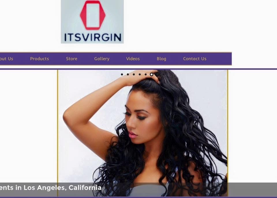 Model showcasing ItsVirgin Hair straight extensions
